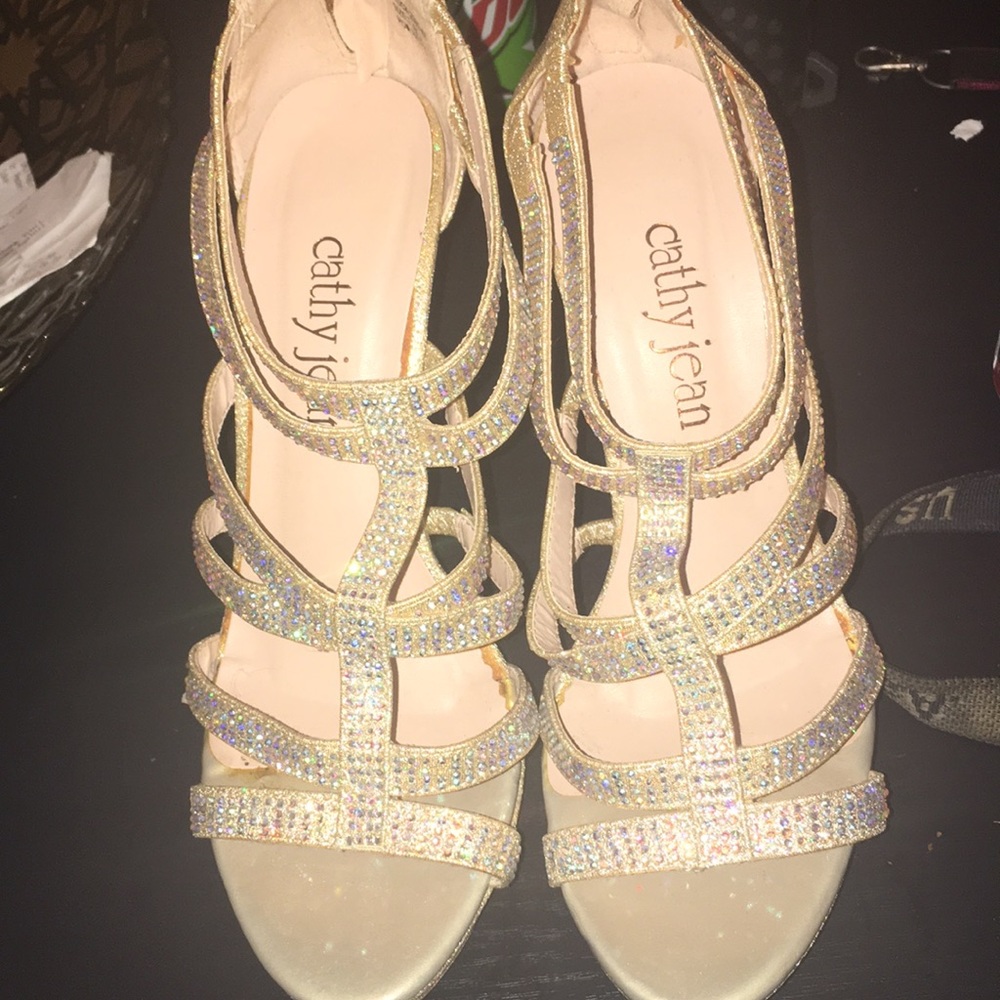 Sparkly high heels
